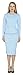 Marycrafts Women's Formal Office Business Shirt Jacket Skirt Suit 4 Sky Blue 2