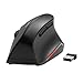 HAVIT Ergonomic Wireless Mouse 2.4GHz Optical Vertical Mouse with 3 Adjustable DPI 800/1200/ 1600, 6 Buttons (Black)