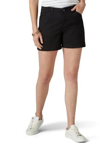 Lee Pantalón Corto Chino Legendary de 5 Pulgadas para Mujer, Negro -, 18
