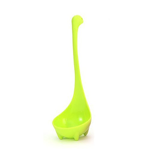 MaxS Soup Ladle Ness Monster Spoon Lovely Dinosaur Vertical Large Porridge Spoon Scoop of Kitchen Utensils 2 Set