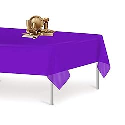 Purple 1 Pack Premium Disposable Plastic Tablecloth