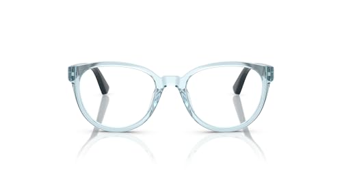 VY2029 Prescription Eyewear Frames, Transparent Azure/Demo Lens, 47 mm
