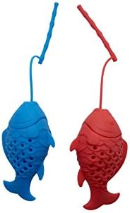 Blisslii Tea Infuser Set for Loose Leaf Tea Colorful Fun Mood Fish Makes Great Gift