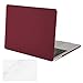 MOSISO Compatible with MacBook Pro 13 inch Case M2 2023, 2022, 2021-2016 A2338 M1 A2251 A2289 A2159 A1989 A1708 A1706 with/Without Touch Bar, Plastic Hard Shell&Screen Protector, Wine Red