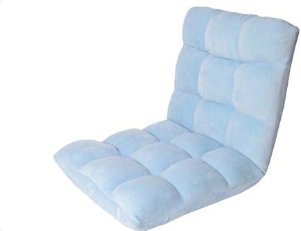 Durable Harriet Bee 4" H x 17" W Microplush Armless Quilted Recliner Polyester Bean Bag Chair, Blue