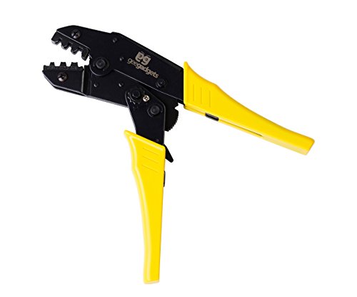 Wire Terminals Connectors Ratcheting Adjustable Crimping Plier - By geegadgets (Multi pack) (Certified Refurbished)