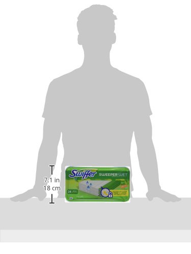 SWIFFER SWEEPER WET MOPPING PAD REFILLS FOR FLOOR MOP GAIN SCENT 24 COUNT