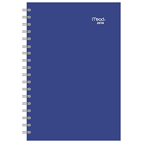 Mead Weekly / Monthly Planner, January 2018 - December 2018, 3-3/4" x 6-1/8", Color Will Vary (TLD48710)