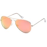 JETPAL Premium Classic Aviator Sunglasses w Flash Mirror and Polarized Lens Options UV400