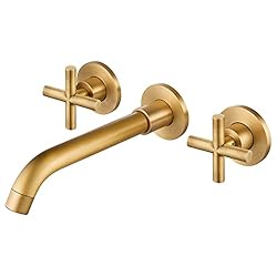 Airuida Solid Brass Antique Brass Widespread