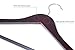 Topline Classic Wood Suit Hangers - 20 Pack (Cherry Finish)      