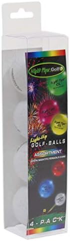 LED Light Up Golf Balls – Set of 4 Colors –