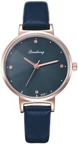 Women Watches Leather Mesh Strap Round Case Analog Fashion  display picture 3
