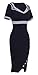 HOMEYEE Women's Elegant Sweetheart Neck High Waist Career Dress UB220