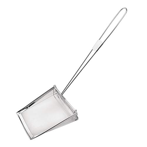 Vogue Fat Skimmer 20 cm/8 inch, Stainless steel, Spatula Fryer Skimmer Strainer, Heat Resistant, J670