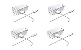4 Pack Samsung OEM 2-Amp Adapter with 5-Feet Micro USB Data Sync Charging Cables for Galaxy S2/S3/S4 - White