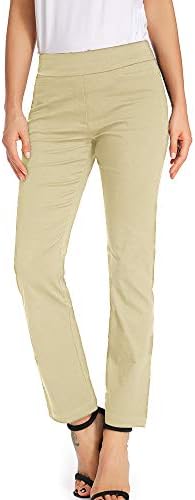 Women's Dress Pants Casual Bootcut Stretch Comfort Fit Pull on Work Pant Trousers with Pockets