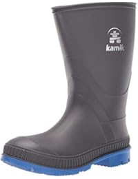 Kamik Baby Stomp Rain Boot Charcoal/Blue 5 M US Toddler