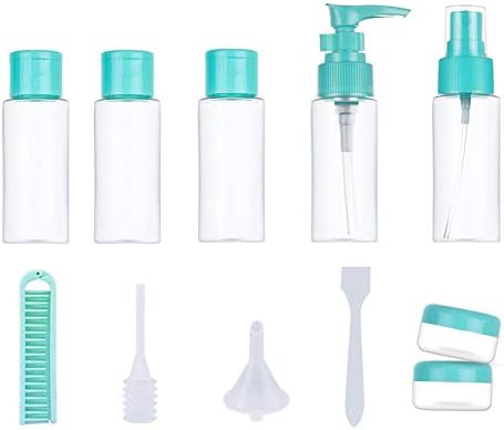 Juuly Travel Bottles Set 11 Pcs TSA Approved Leakproof Bottle Toiletries Liquid Containers for Cosmetic Makeup with Storage Box