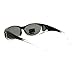 Polarized Fit Over Glass Sunglasses Womens Rhinestone Oval Frame Black Ombre