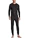 Lusofie Mens Thermal Underwear Union Suit Base Layer Henley Adult Onesiethumb 4