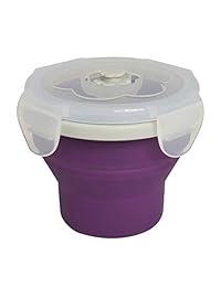 ECO Vessel Snacker Caja almuerzo de silicona plega