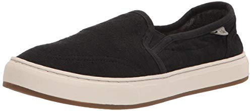 Sanuk Avery Hemp – Women Loafers, Washed Black, 8