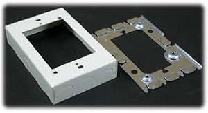 Wiremold 500/700 1-Piece Ivory Raceway Extension Box in the Raceway Wiremold 500/700 1-Piece Ivory Raceway Extension Box in the Raceway