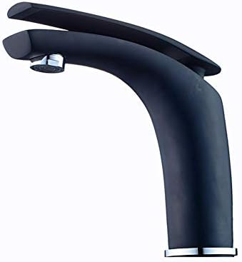AQiMM Commercial Bathroom Sink Faucet Basin Sink Tap Brass Hot And Cold Wash Basin Pedestal Waterfall Spout Single Hole Cloakroom Kitchen Lavatory Sink Mixer Tap Basin Mixer Tap