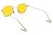 FEISEDY Hipster Small Polygon Women Men Sunglasses Delicate Metal Frame B2254