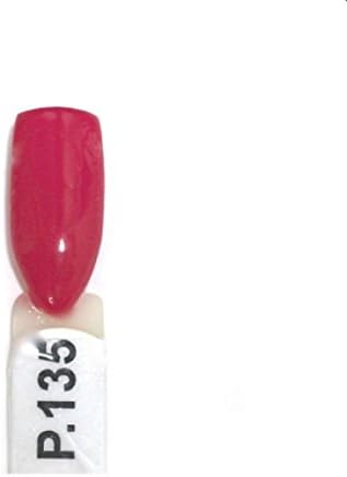 EZ DIP Gel Color Dip Powder P.135 Solid Medium Cranberry Pink Dipping Powder 2oz. Jar