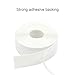 Weather Stripping Door Bottom, Frameless Window Weather Sealing Soundproofing Sliding Door Sweep-16 Feet Length-1-3/8 inch (35mm, White)
