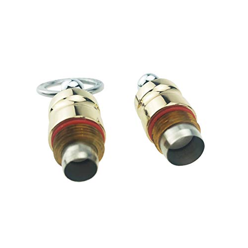 Cigar Punch Cigar Cutter Carving 2 Size Blades Retractable and Screw Out Gift Box Included Smoking Accessories (Gold)