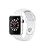 Apple Watch Series 3 42mm Smartwatch (GPS Only, Silver Aluminum Case, White Sport Band) (Renewed)