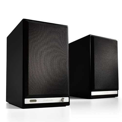 Audioengine HD6 Premium 24 Bit Bookshelf Speakers - Wireless 150W Bluetooth Speakers - Powerful Home Music System - Home Theater Systems, Studio Monitors