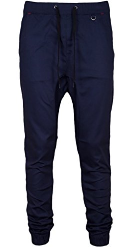 Kayden K Mens Slim Fit Harem Jogger Pants (32, Cobalt Blue)