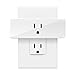 Smart Plug Wi-Fi Enabled,Compact Design,Space Saving,Wireless Outlet with Schedule,Timer Function,Remote Control,Works with Google Home Alexa and IFTTT