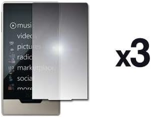 3 Pack of Premium Mirror Screen Protector for Microsoft Zune HD 16 GB / 32 GB Platinum