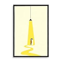 Framed Canvas Wall Art Abstract Colorful Canvas Prints Home Artwork Decoration for Living Room,Bedroom - 16x24 inches