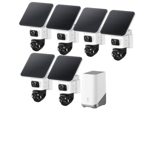eufyCam S4 6‑Kamera‑Set, Überwachungskamera Außen, Farbnachtsicht, 4K UHD