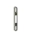 FPL #3-45-S Sliding Glass Door Replacement Mortise Lock with Adapter Plate, 5-3/8” Screw Holes, 45 Degree Keyway- Satin Nickel Finish
