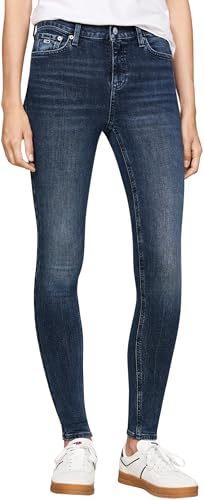 Tommy Jeans Damen Jeans Hose Nora Skinny Fit, Blau (Denim Dark), 25W/32L