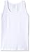 Rounderbum Men's Cotton Compression Tank Top, White, Medium