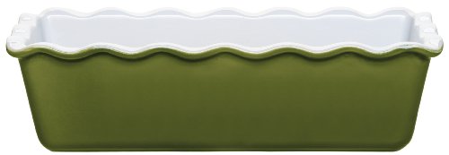 Emile Henry Ruffled Loaf Pan, Olive Emile Henry Ruffled Loaf Pan, Olive
