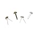 Mini Parisienne Round Head Clips in Assorted Colours for Scrapbooking - 200 Pieces