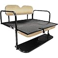 Gtw Steel Rear Flip Seat for Club Car Precedent Golf Cart - Buff