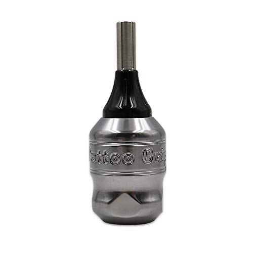 Tattoo Cartridge Grip - Jconly 32MM Aluminum Alloy Tattoo Machine Handle Grip Tube Adjustable Twist For Cartridges Needles Accessories Supply Permanent Makeup Tattoo Machine Gun - Thumbnail 4