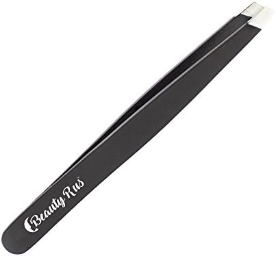 Professional Slanted Tweezers- Precision Slant Tweezer Surgical Stainless Steel, Best Tweezer for Eyebrow Shaping Hair for Both Women and Men Will Love - Perfect Beauty Gift