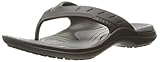 crocs Unisex Modi Sport Flip-Flop, Black/Graphite, Men's 10 M US/Women's 12 M US