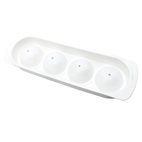 Ice Tray, 4 large 2â€ inch spheres shapes Giant spherical bar, whiskey, cocktails, scotch, sphere cubes Best BPA free round cube balls molds trays (4 Cube)